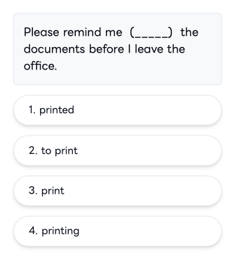 リーディング大問1訓練サンプル